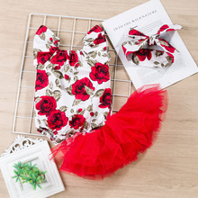 亚马逊热销春秋A类套装婴儿服饰新生儿碎花飞袖哈衣tutu裙三件套