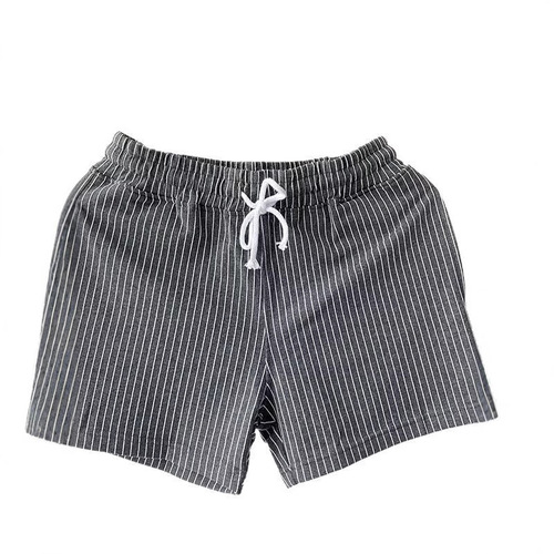 Vertical Striped Three-Fourth Length Shorts for Men, Plus Size Athletic Pants, Men's Three-Fourth Length Shorts for Fitness, Running, Casual, Outdoor Half-Length Pants