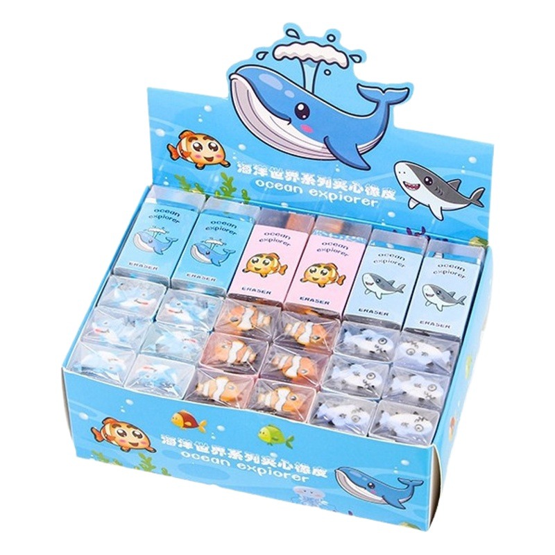 Borrador de dibujos animados para niños creativo cuttable sándwich borrador estudiante pintura papelería suministros borrador Premio al por mayor