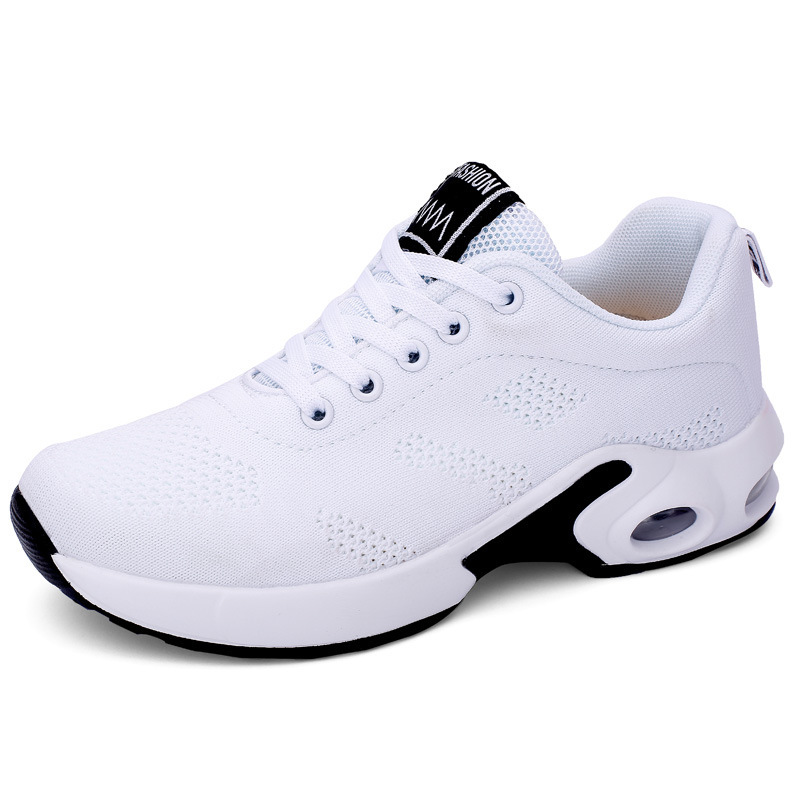 Cross-border Explosions Four Seasons Mesh Fashion Sports Ultra Light Women's Shoes Fashion Flying Weaving Casual Running Shoes Jinjiang Cold Sticky