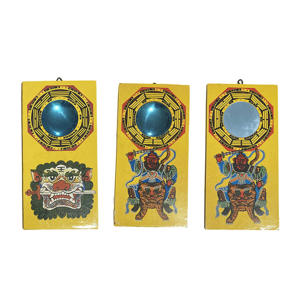 [Rectangular Tiger Head Eight Diagrams Feng Shui Mirror Compass…