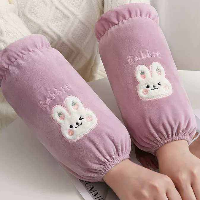 Новый осенний и зимний милый дикий длинный рукав рукав на работе, чтобы работать, чтобы предотвратить грязные рукава