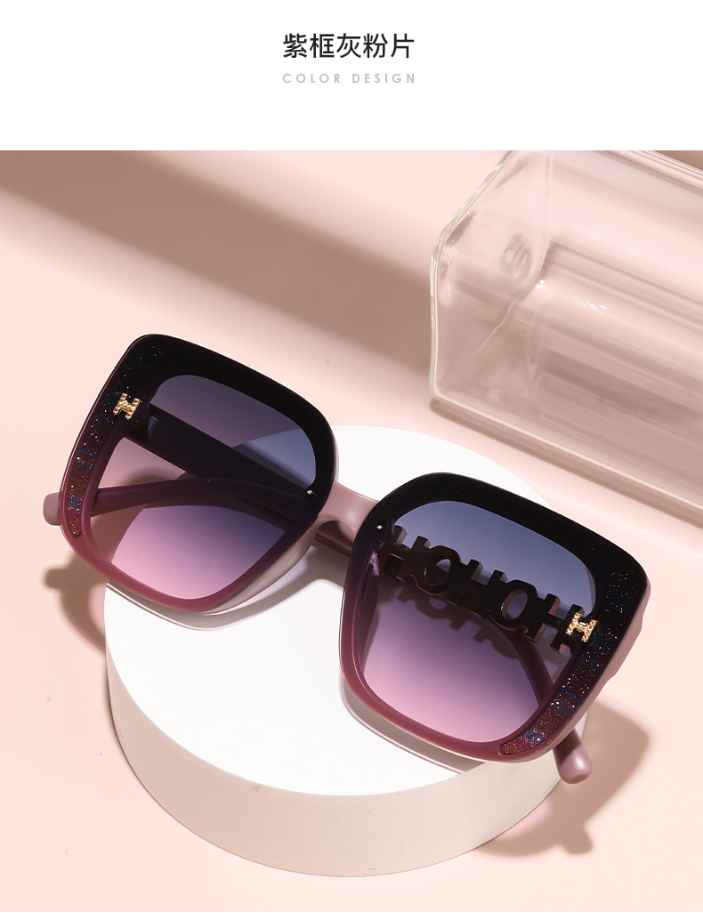 Leichte Luxus-Sonnenbrille mit Polarisierung, modischer großer Rahmen, vielseitige Sonnenbrille, grenzüberschreitende Brille, Anti-UV, hochwertige Sonnenbrille