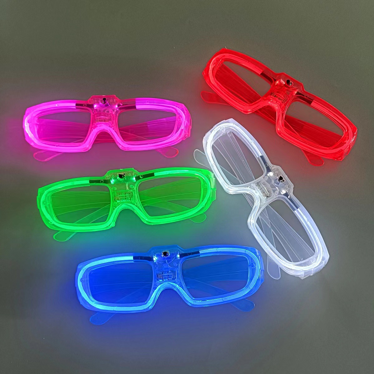 Gafas luminosas Gafas led para fiesta Gafas flash electrónicas con luces Accesorios de ambiente de Halloween Gafas fluorescentes