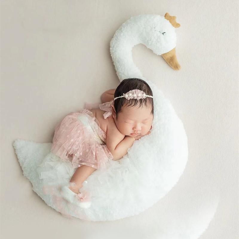 Fotografía de los niños ropa apoyos Ángel ganso forma fotografía decoración suministros recién nacido un mes de edad cien días bebé fotografía