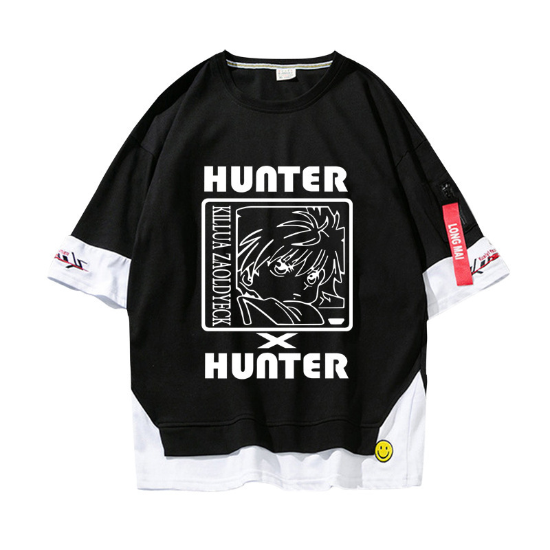 [supremeforce] Full-time Hunter Surrounding Summer New Short-sleeved T-shirts for Men and Women Couple Dress