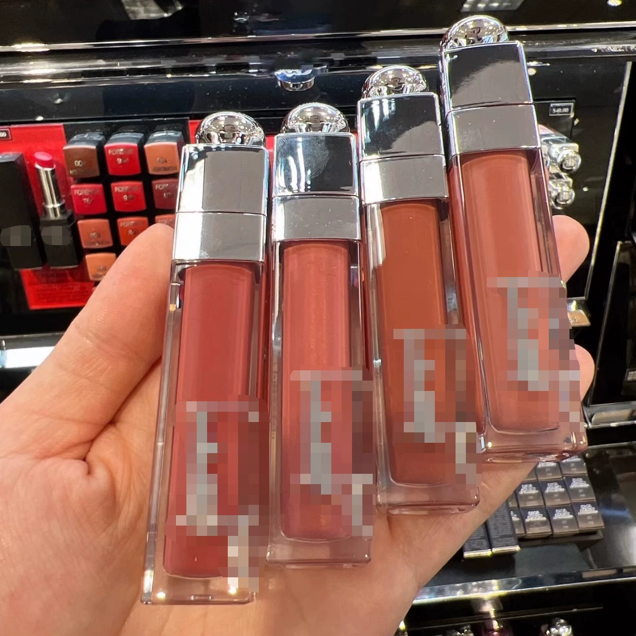 Блеск для губ (dior) оттенки 009/012/018/024, тиснёный глянцевый глейз, 3 мл