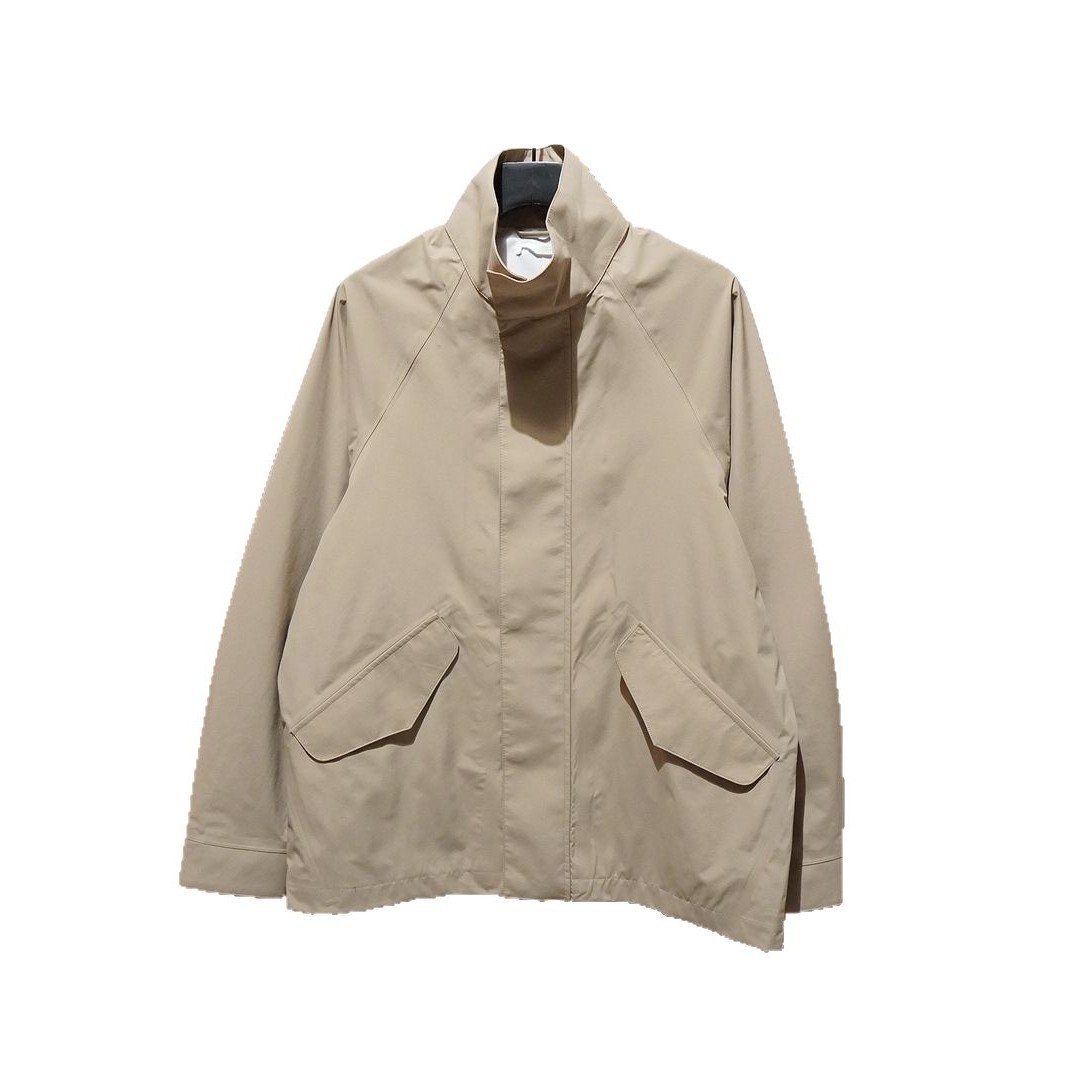Original Men's Simple Stand Collar Windproof Waterproof Lightweight Parka Jacket Coat_voghion.com