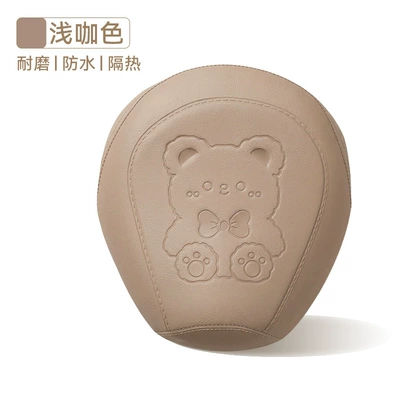 Electric Vehicle Seat Cushion – Electric car cushion - bear-light-brownfront-seat-cover-nothing
