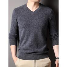 H 45168 Red V Neck Thin Sweater ��ɫ����ë�� ŷ���羳