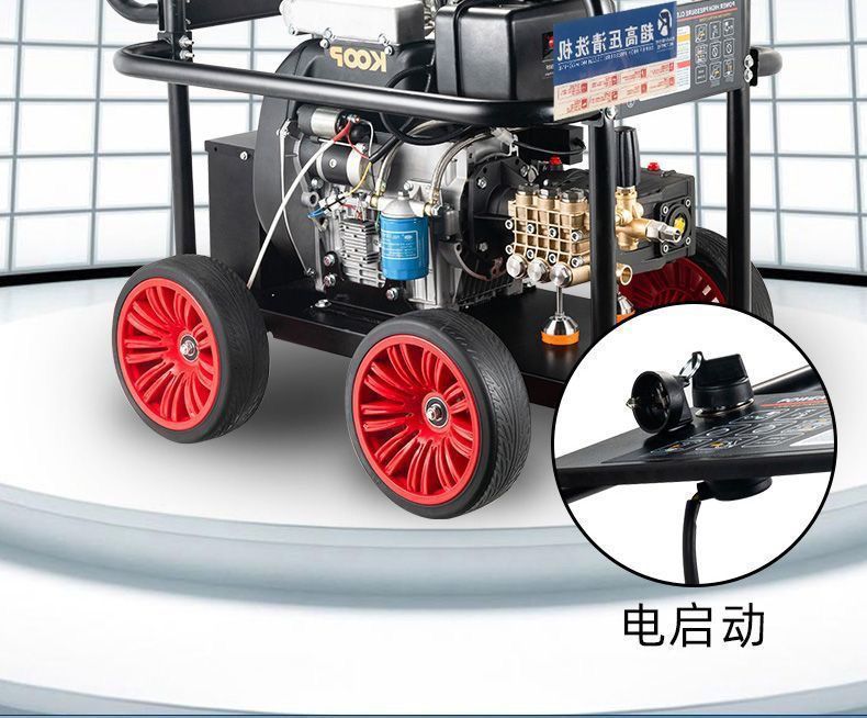 Diesel gasoline dredging machine cleaning machine high pressure car washing machine new high pressure cleaning pipeline dredging machine sewage complete set