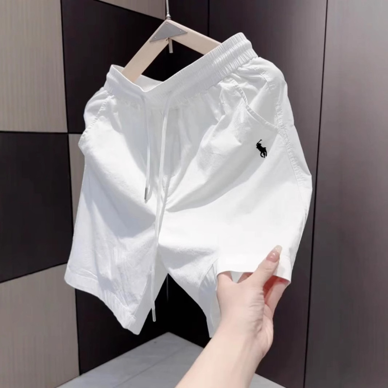 2025 New Summer Men's Casual Shorts Loose Straight Sports Quick-Drying Beach Pants American Versatile Five-Point Pants