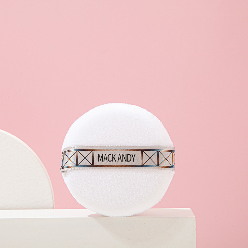 玛可安迪轻盈棉柔粉扑干湿两用手工编制舒适抓粉抖音快手一件代发