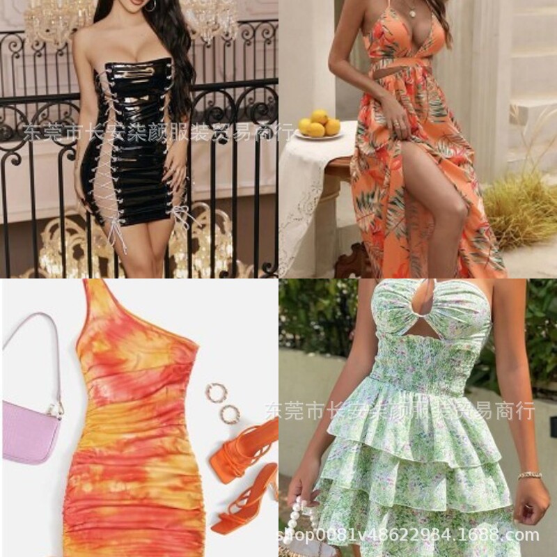 Foreign trade SHEIN dress women miscellaneous tail factory low price wholesale shein cheap clothes Dress exit Foreign trade SHEIN dress women miscellaneous tail factory low price wholesale shein cheap clothes Dress exit