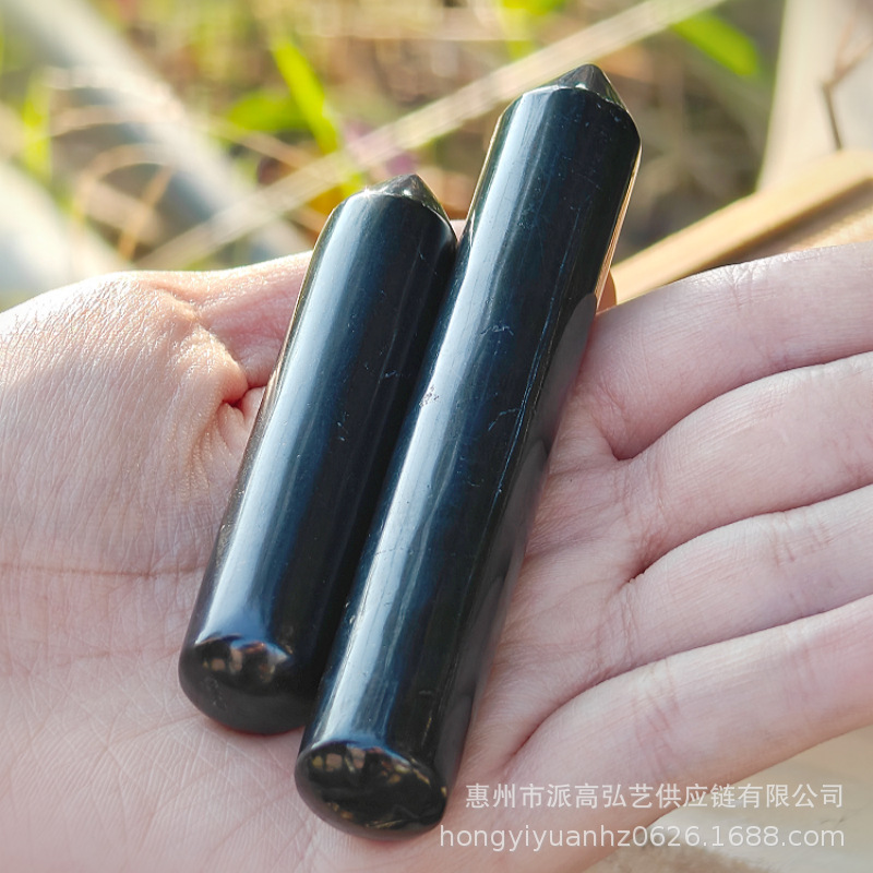 Sub-graphite Shungite fragrant cover jade massage point stick beauty pull tendon foreign trade e-commerce private care tool