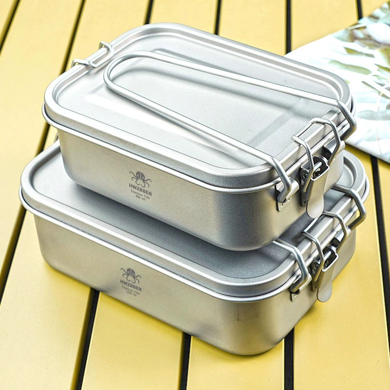 Square folding lunch box, travel equipment for camping for elementary school students