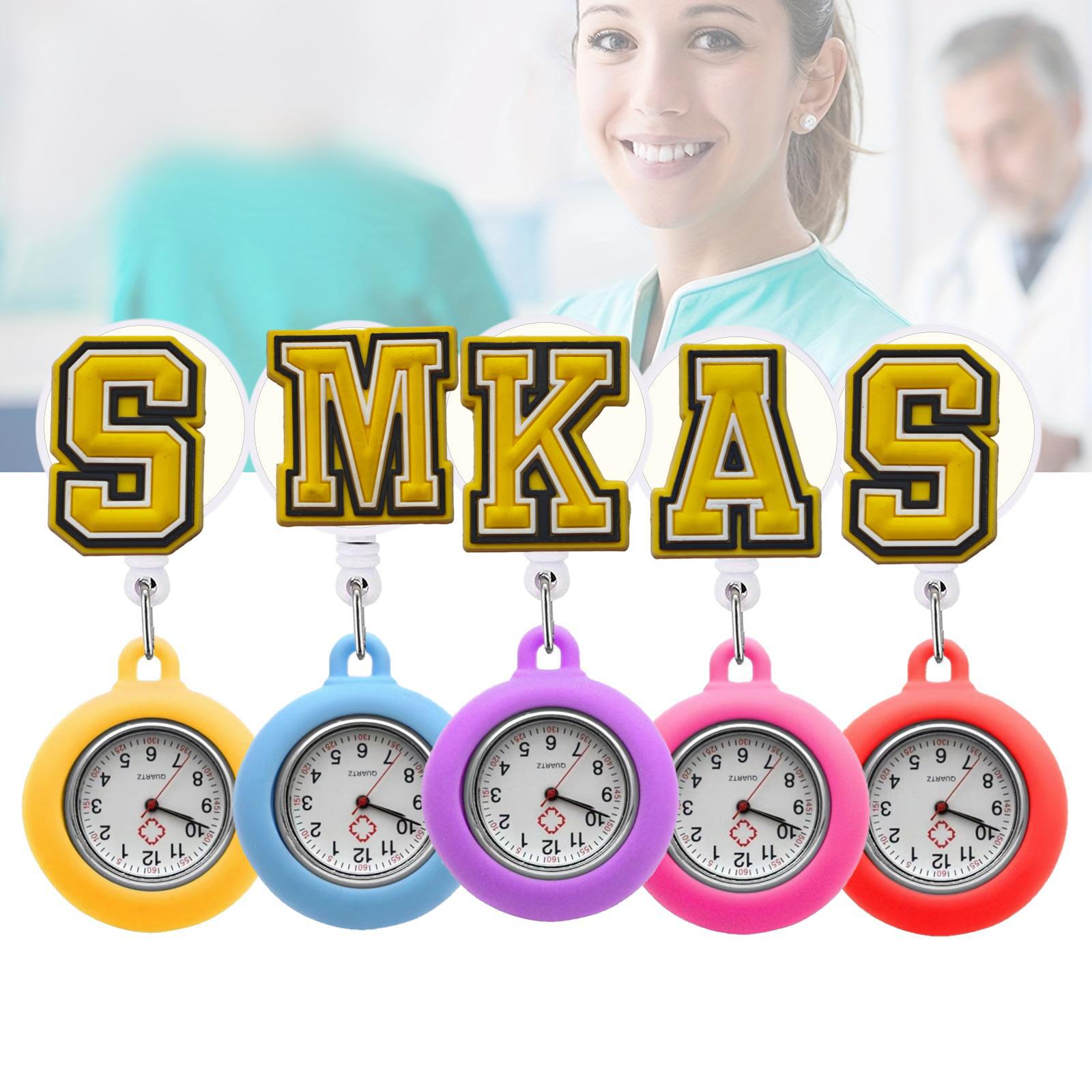 Amazon Yellow Letter Series Wall Watch Patch Dunhuang Cartoon Cute Silicone Medical Care Special Pocket Watch Student Test