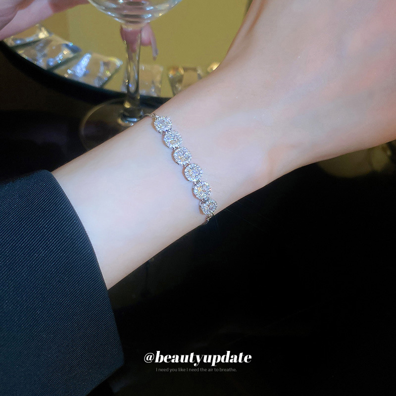 Gota de agua circón pulsera ajustable Dongdaemun moda ins alta sentido pulsera compañeros de clase novias pulsera femenina al por mayor