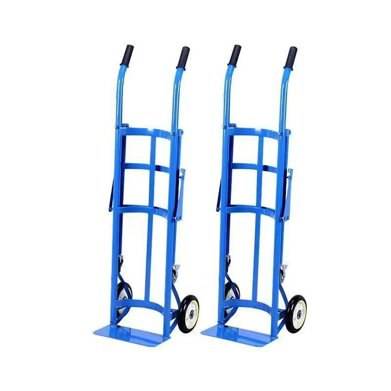 实验室用40L氧气瓶手推车氩气瓶乙炔瓶搬运车钢瓶推车厂家