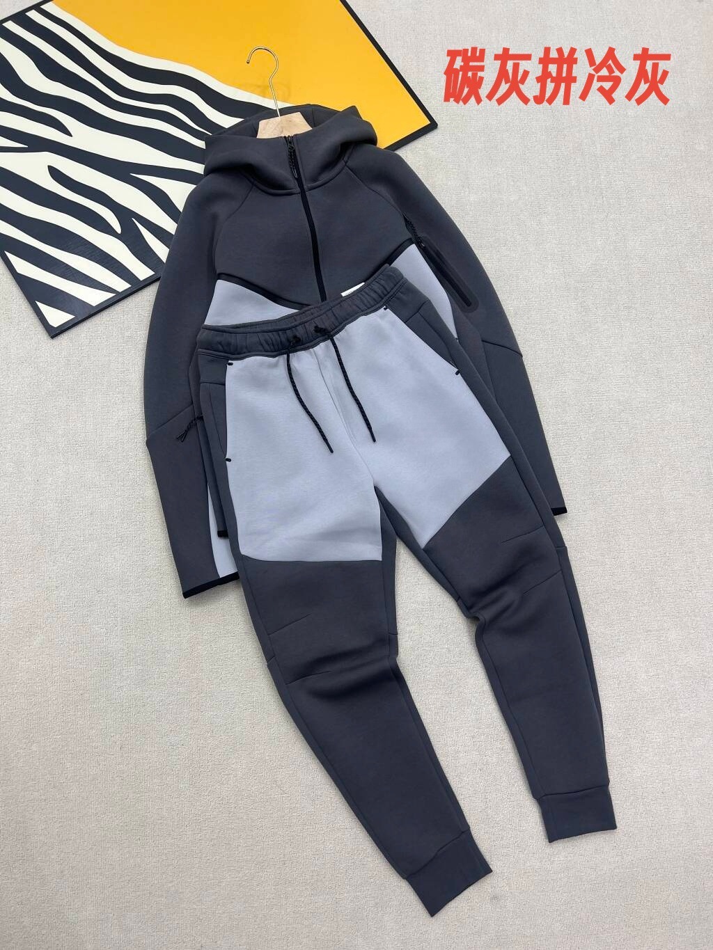 09 Bolsillo de goma a juego de color de punto para hombre, nuevos pantalones casuales transpirables, traje deportivo de entrenamiento de carrera 50