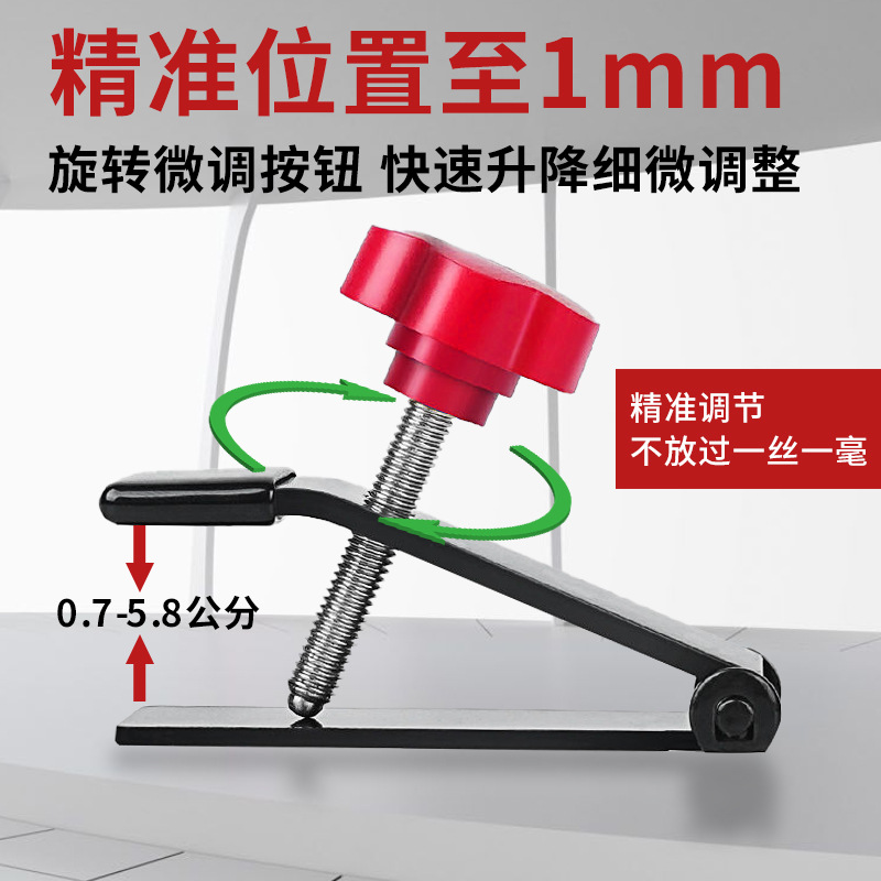 Dispositivo de techo de azulejo altura de elevación ajustable posicionamiento azulejo de la pared Etiqueta de azulejo herramienta almohadilla de altura auxiliar artefacto nivelación azulejo