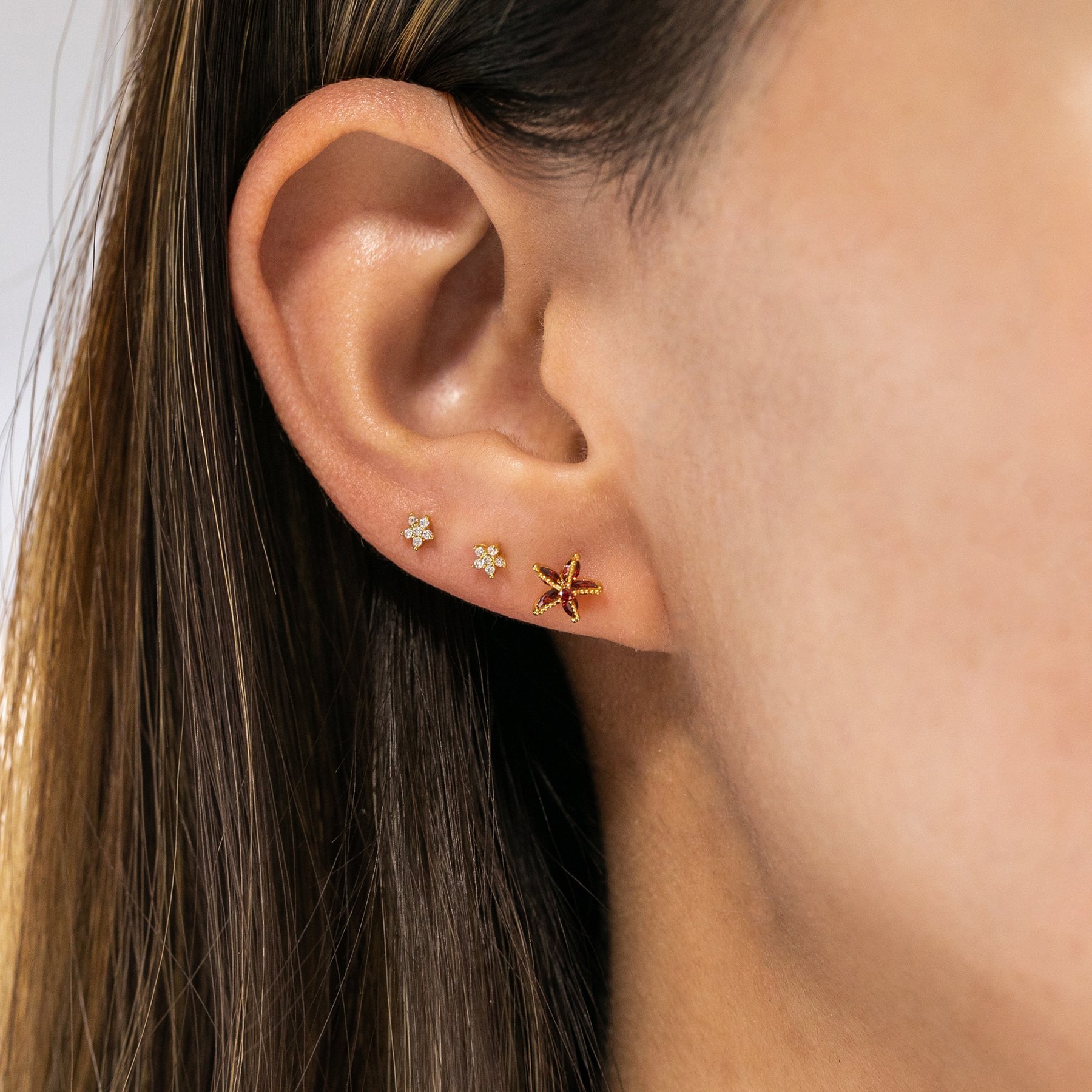 4g Weight Zinc Alloy Ear Needle Material Rhinestones Inlay Material Ear Studs Classification 1 Pair Quantity Travel, Daily Occasion Alloy Material Animal, Fruit, Starfish Pattern Women's Gender Inlay Design Cute Style 1 Pair Cute Animal Fruit Starfish Inlay Alloy Rhinestones Ear Studs 11