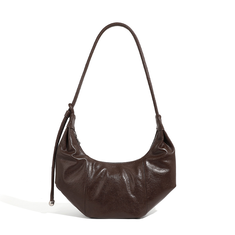 Original Design Genuine Leather Crossbody Bag - Large Capacity Shoulder Bag & Underarm Bag For Women's Commuting - Thumbnail 8