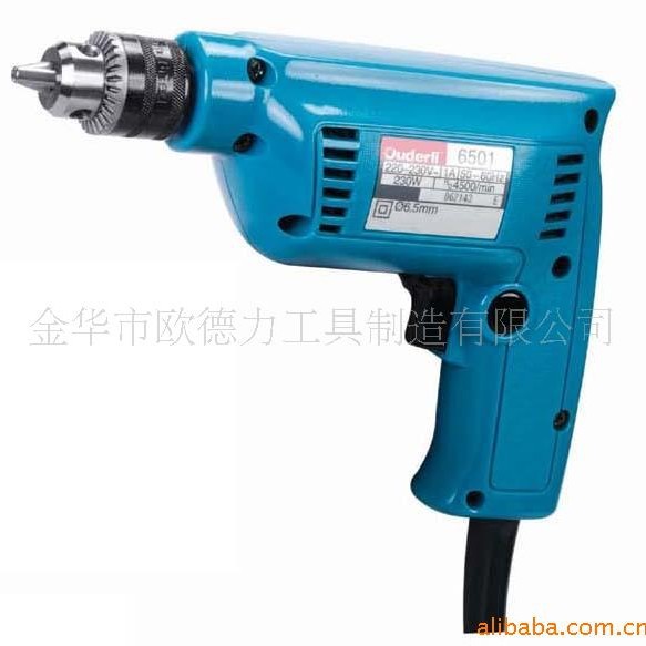 （厂家直销）供应欧德力品牌全铜电机自锁230W6.5mm手电钻6501