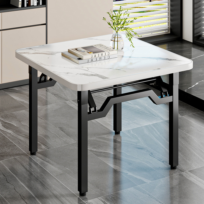 Foldable Table, Square Table, Stall Folding Table, Dining Table, Folding Table for Home Use, Small Apartment Dining Table, Home Use