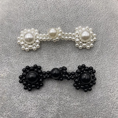 Beaded plate buttons cheongsam buttons Chinese style pearl handmade retro decoration ancient costume traditional Hanfu accessories