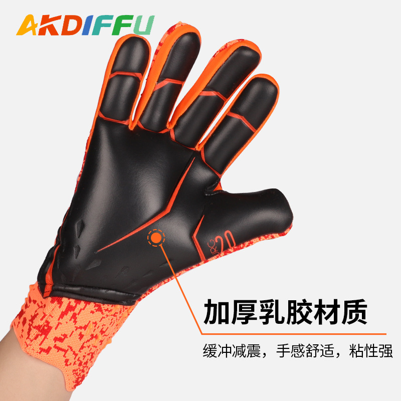 Guantes de portero de fútbol de látex sin dedos de protección para adultos equipos deportivos profesionales resistentes al desgaste guantes portero fabricantes al por mayor