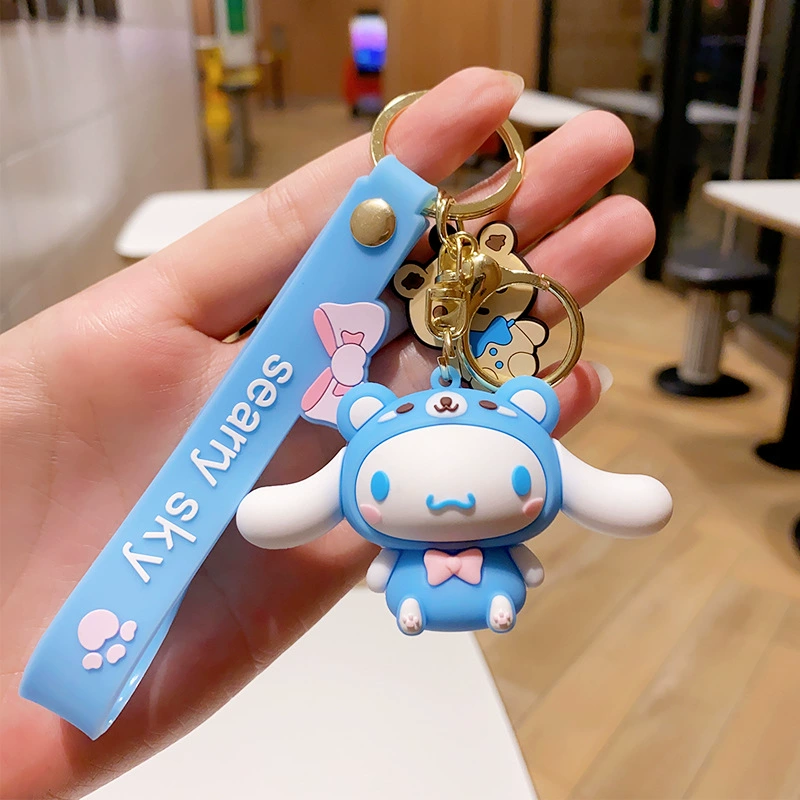 Кулон на брелке (Sanrio) Набор милых силиконовых подвесок — мягкие резиновые талисманчики, подарок на день рождения, различные персонажи