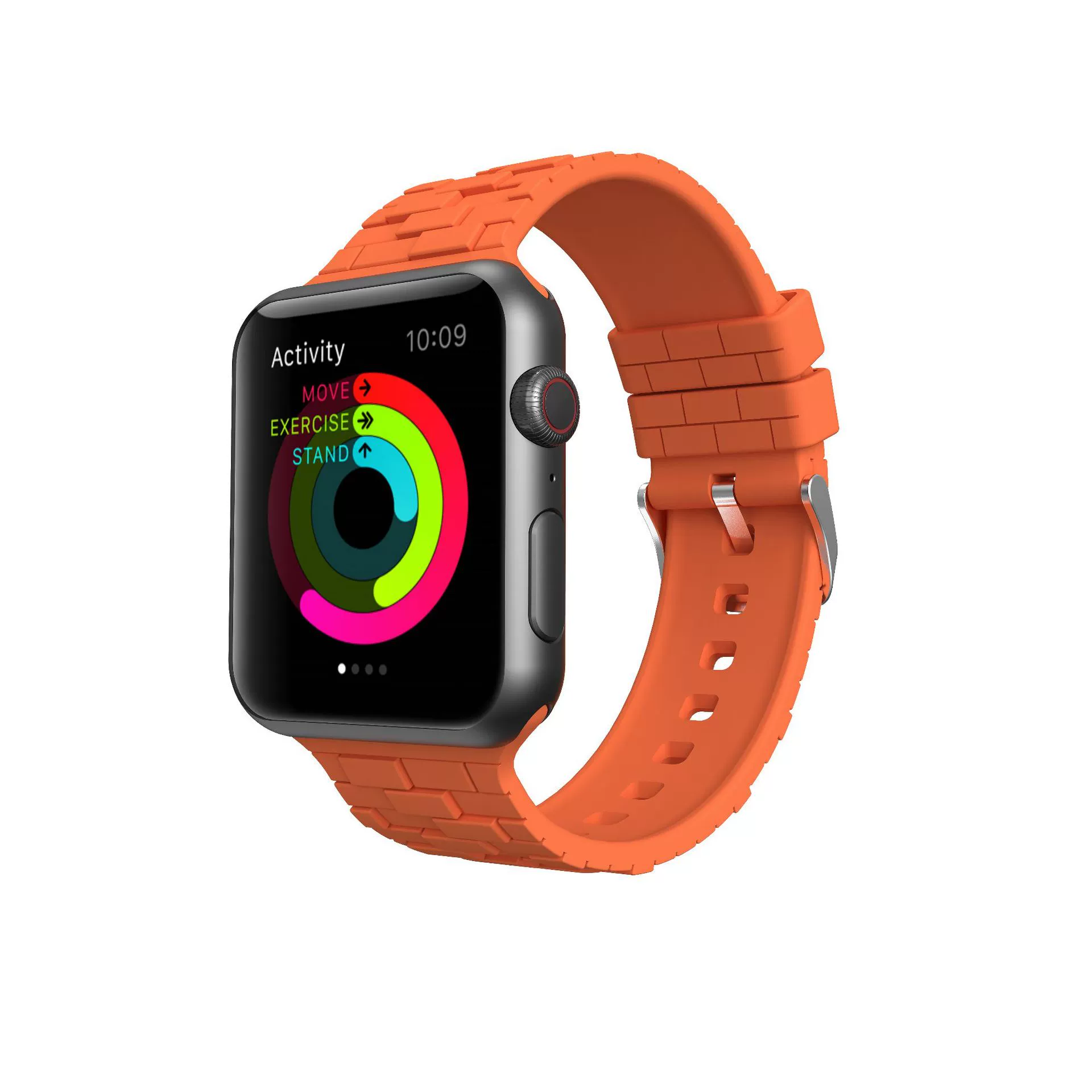 Apple, силиконовый ремешок для часов, кубик Рубика