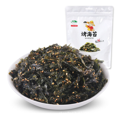 Beach People Sesame Mixed Rice with Nori Shreds 250g, Roasted Nori Ready-to-Eat Mixed Rice Snacks for Korean Children and Babies