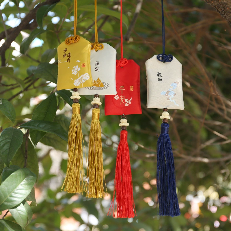 Новогодний храмовый китайский саше с возможностью персонализации, саше с полынью и лавандой, с логотипом для мероприятий, небольшие подарки оптом.