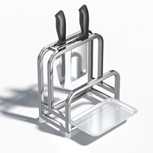 菜刀架刀架收纳架304不锈钢刀架免安装Y座架菜板砧板架厨房置物架
