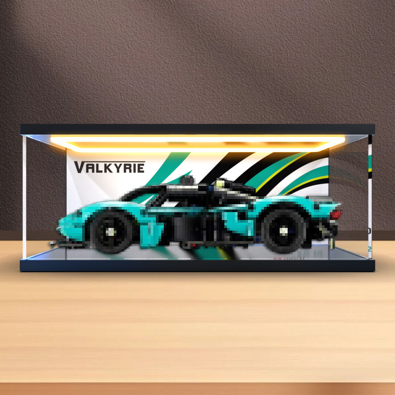 Suitable for Lego 42208 Aston Martin Valkyrie Racing Assembled Building Blocks with Light and Acrylic Storage Box Suitable for Lego 42208 Aston Martin Valkyrie Racing Assembled Building Blocks with Light and Acrylic Storage Box