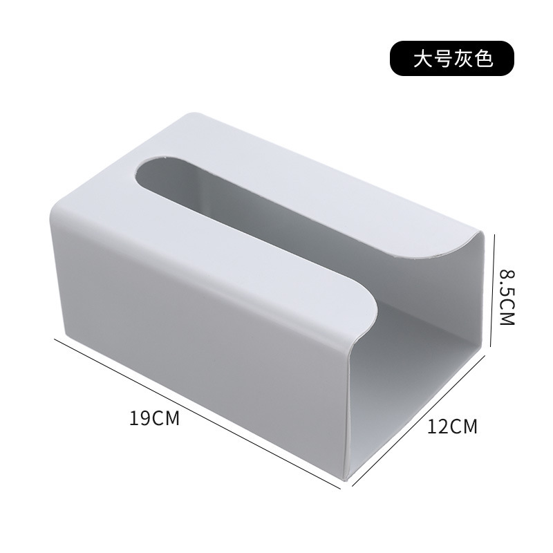 [Thickened Multi-Functional Tissue Box] Creative Punch-Free Paper Extraction Box Pet Wall-Mounted Toilet Tissue Box