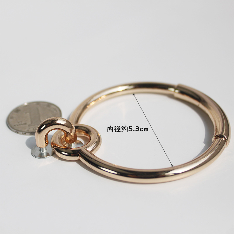 Asa Metálica en Forma de D para Bolsos de Metal para Accesorios de Equipaje
