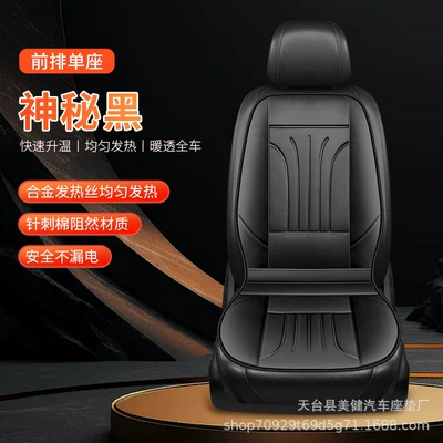 Multi-function pad cushion, car electric heating - mysterious-black-single-seat