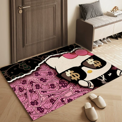 Avtomobil döşəmə paspasları – for Entrance Door Mat Drop Shipping - rich-katie-40cmx60cm-gold-thickness-no-obstruction-when-opening-the-door