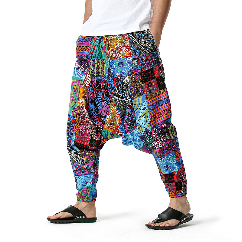 men's and women's foreign trade Harun yoga pants loose bohemian pants hanging pants moth pants 23