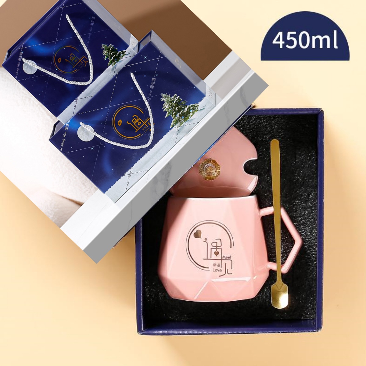 Taza de cerámica creativa, taza de oficina, taza de alto valor, taza de negocio, taza de marca de alta calidad, regalo de mano