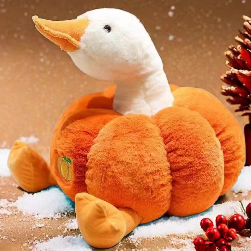 Nuevo lindo pato calabaza creativo muñeca juguete de peluche muñeca para niños muñeca agarra muñeca regalos de eventos de la empresa