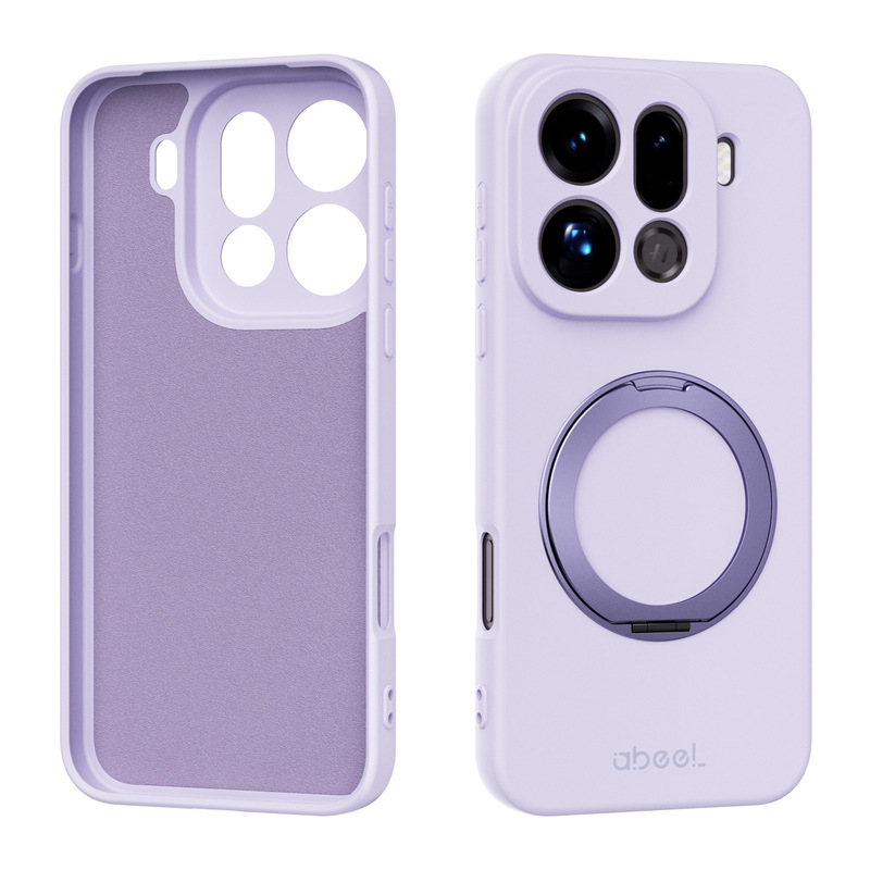 Rotating Pivot Point Liquid Silicone Case Suitable for Find X9 with Stand, Full Protection Against Drops, Wireless Charging Compatible Rotating Pivot Point Liquid Silicone Case Suitable for Find X9 with Stand, Full Protection Against Drops, Wireless Charging Compatible