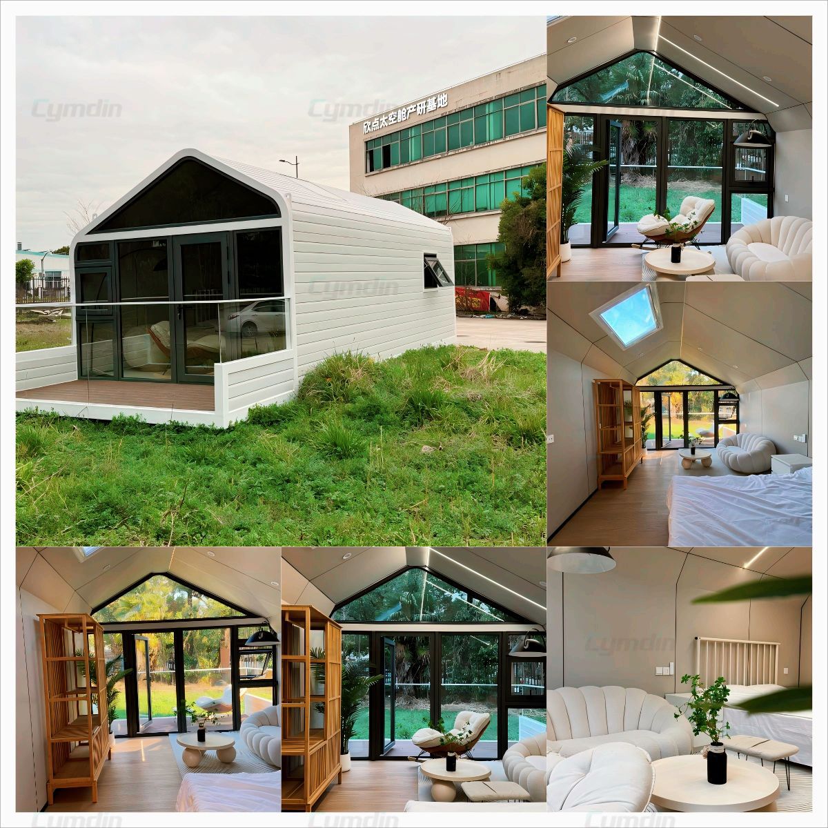 Almacén móvil de Apple para exteriores, casa contenedor de estructura de acero B&B, espacio de tienda, oficina cápsula, cabaña Apple