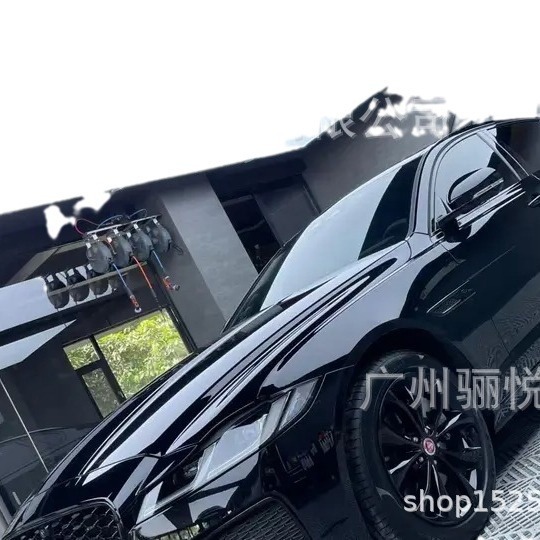 PET super brillante piano negro película de techo de automóviles película de cambio de color samurai negro cromado de automóviles de tira brillante película protectora de pintura image 5