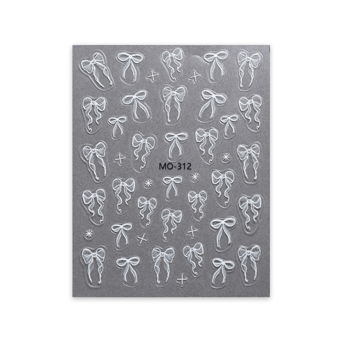 Pegatina de uñas, cinta, lazo, blanco, tridimensional, lazo delgado y duro, zapatillas de ballet, pegatinas de uñas de bricolaje, joyas de flores