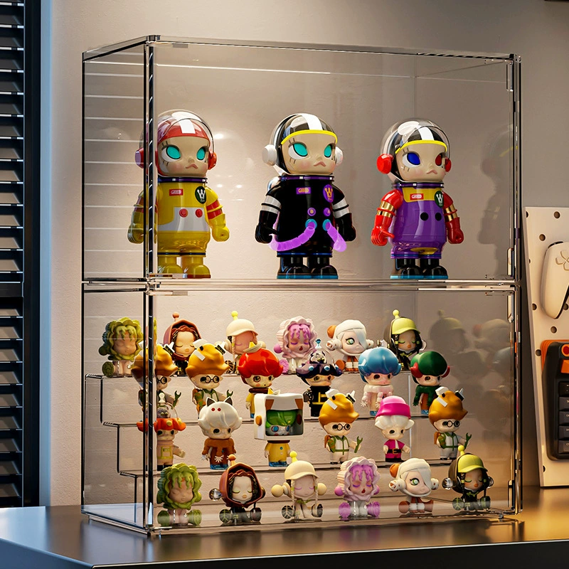 Стойка для хранения слепых коробок, прозрачная пылезащитная коробка для хранения фигурок, украшения для кукол, модель витрины