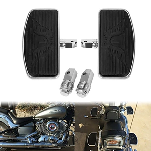 Motorcycle accessories: Universal front and rear footrests for the Honda CB300R, suitable for modification